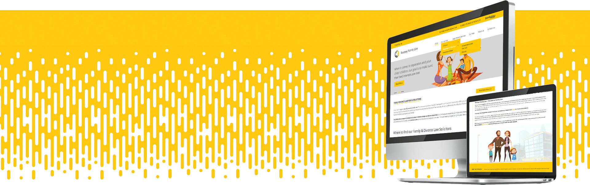 family law website design sample