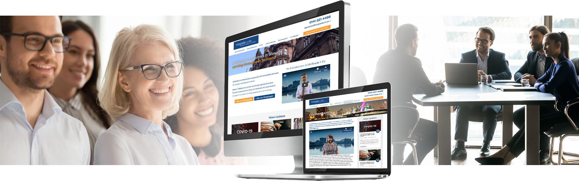 McGrade Employment Lawyers website design visual