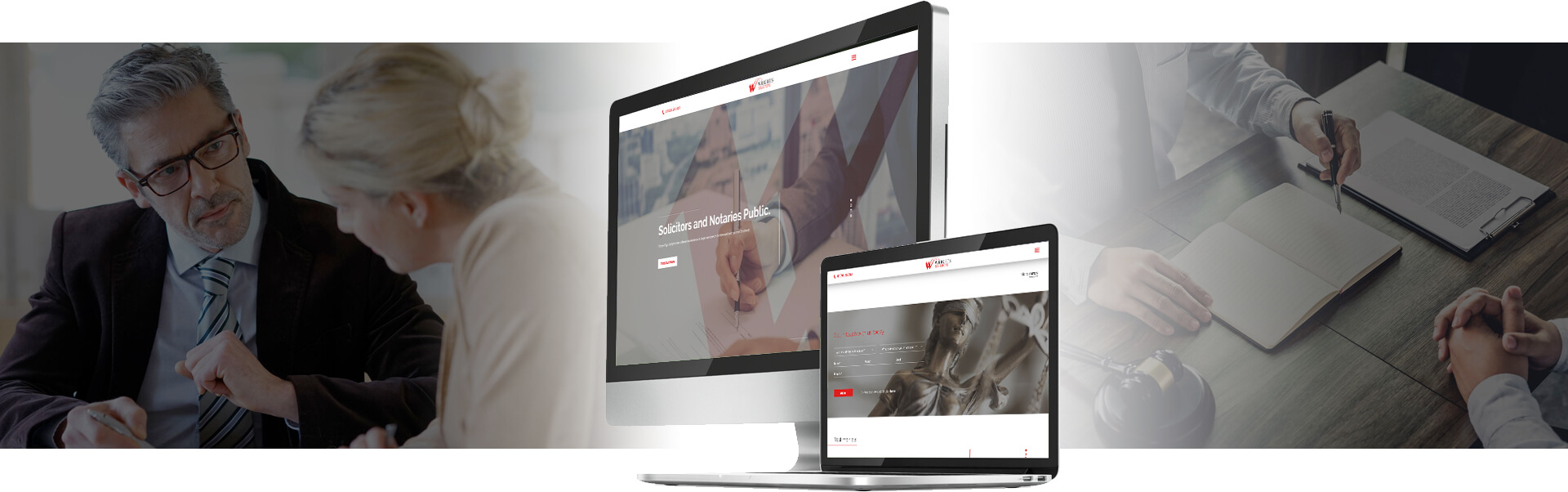 wrights solicitors website design sample